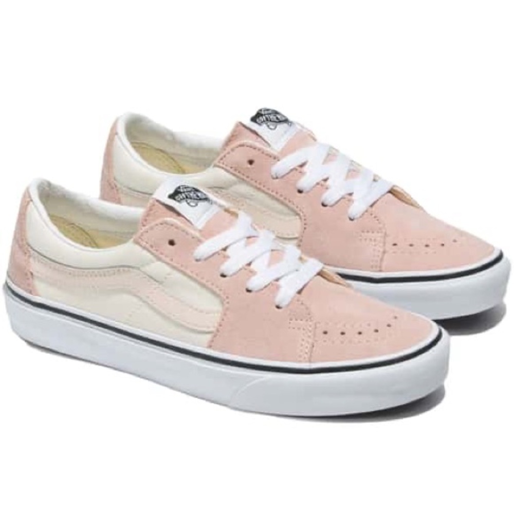 Vans SK8 Low Blush Pink and Cream Sneakers